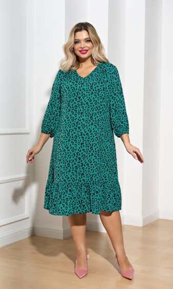 Платье 0229-1 бирюзово-зелёный